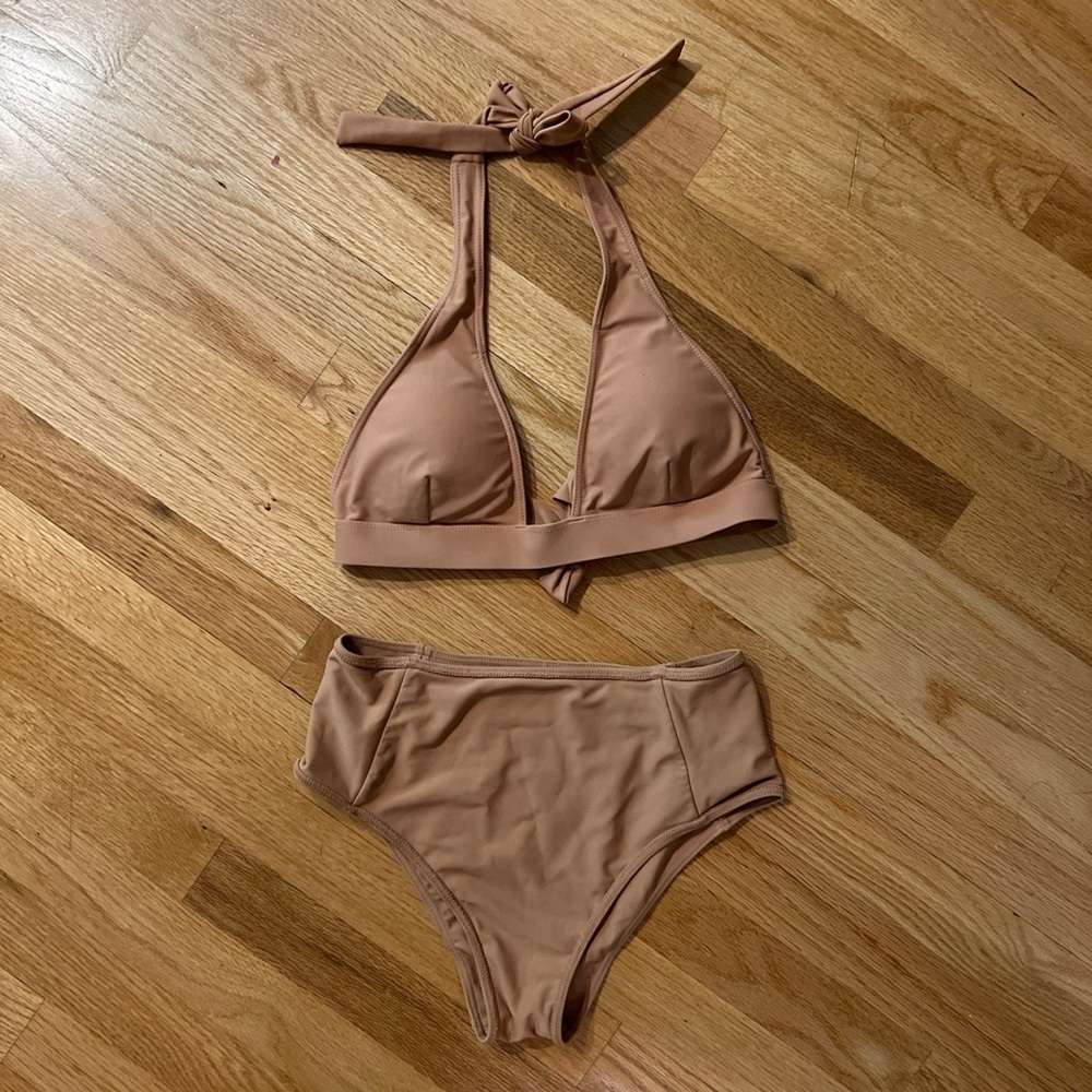 Monday Swimwear Tan Bikini Set